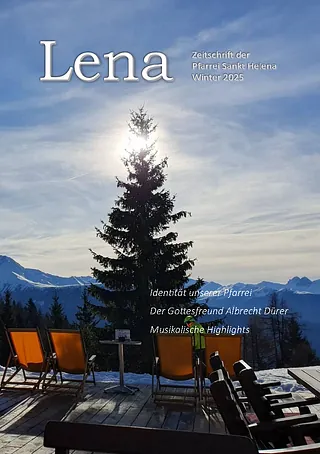 Cover der Pfarrzeitschrift LENA (Ausgabe Winter 2025)